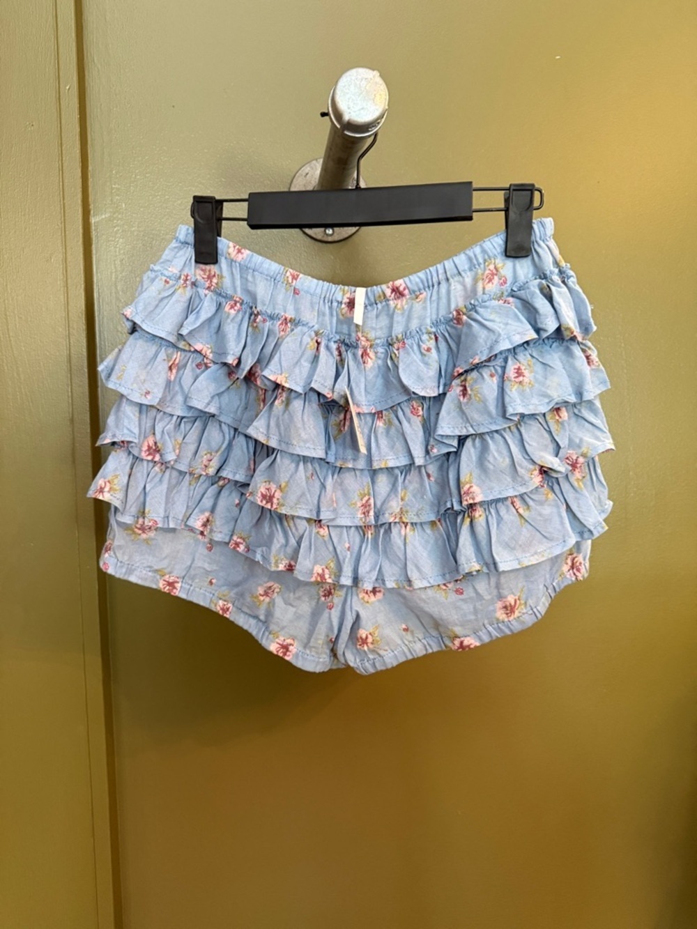 Blue Floral Ruffle bloomers - Picture 2 of 7